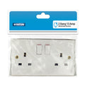 2 Gang 13Amp Switched Wall Socket