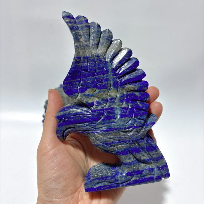 2 Pieces Lapis Lazuli Eagle Carving -Wholesale Crystals