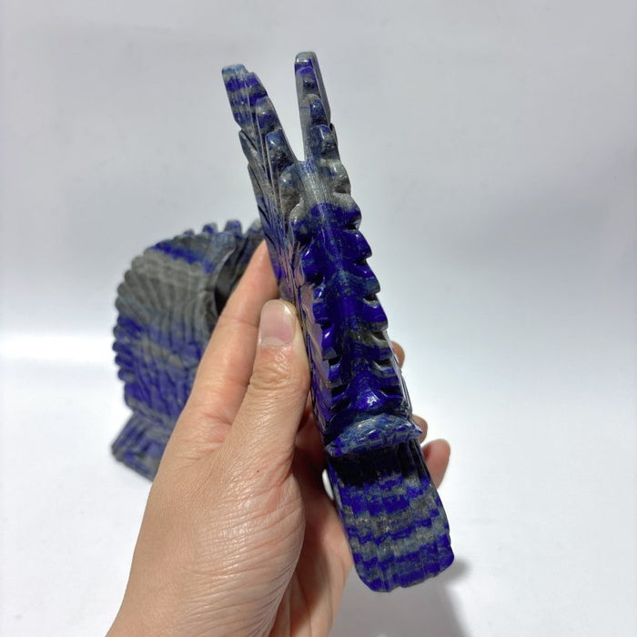 2 Pieces Lapis Lazuli Eagle Carving -Wholesale Crystals