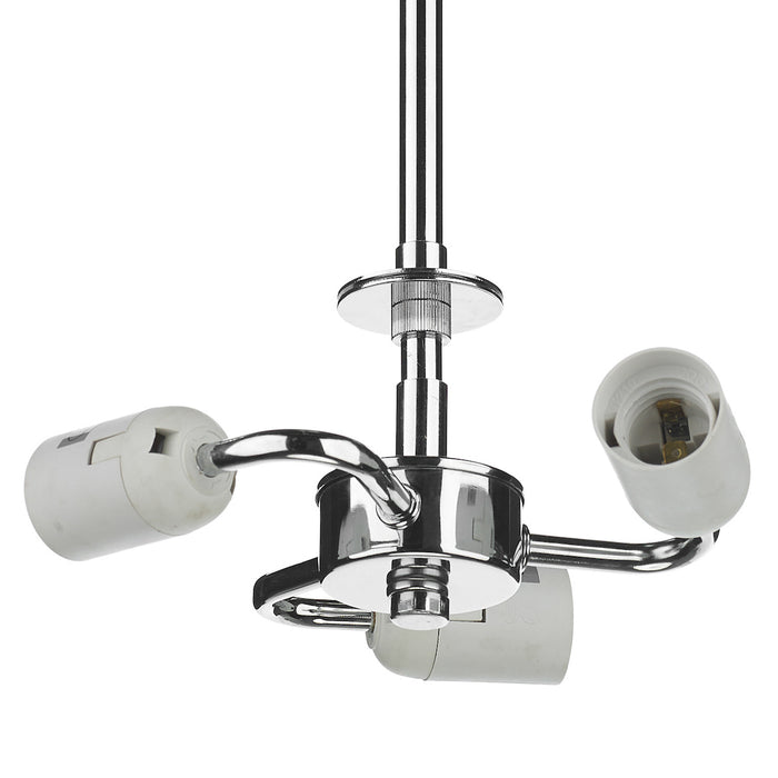 3 Light Semi Flush Suspension Polished Chrome<br>Polished Chrome