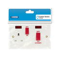 45Amp Cooker Switch With 2 Neon Indicators