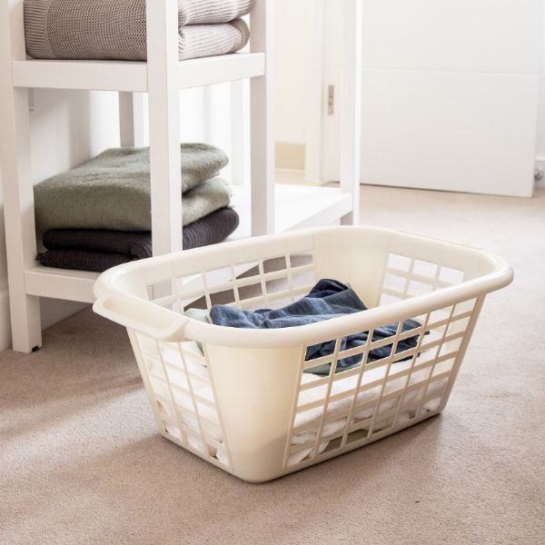 Addis Rectangle Basket 40L Linen 510606 D33820