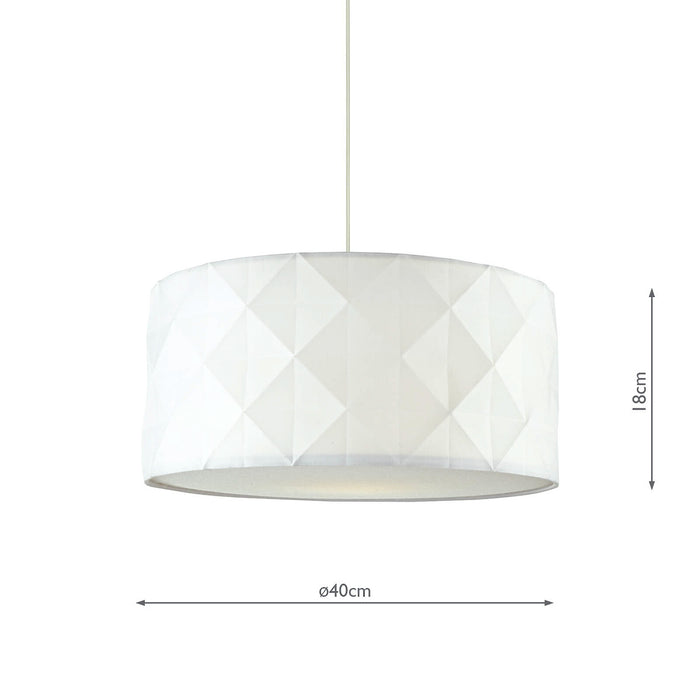 Aisha Faceted Easy Fit Shade White<br>White