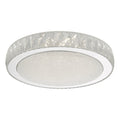 Akelia Flush Acrylic & Stainless Steel Large LED<br>Clear