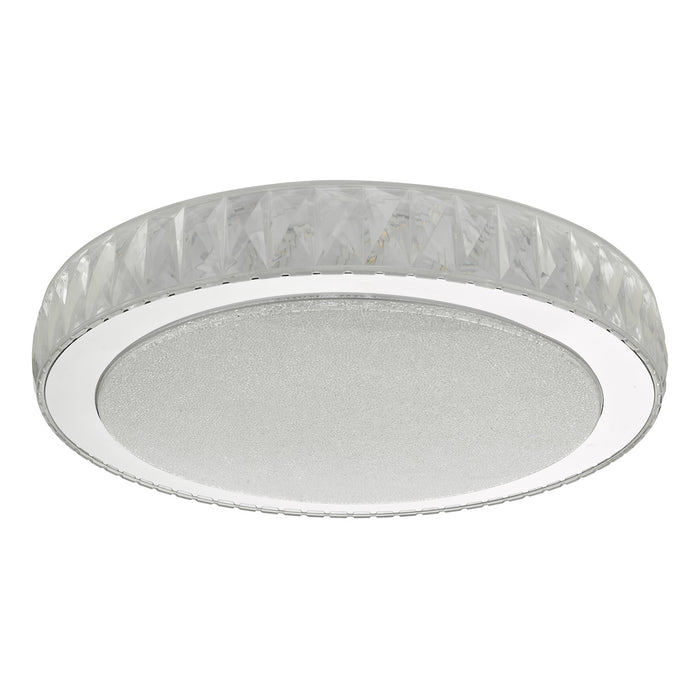Akelia Flush Acrylic & Stainless Steel Large LED<br>Clear