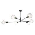 Alana 6 Light Pendant Black<br>Matt Black