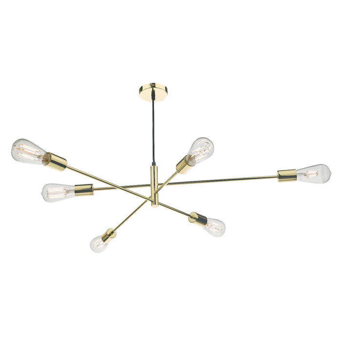 Alana 6 Light Pendant Polished Gold<br>Polished Gold