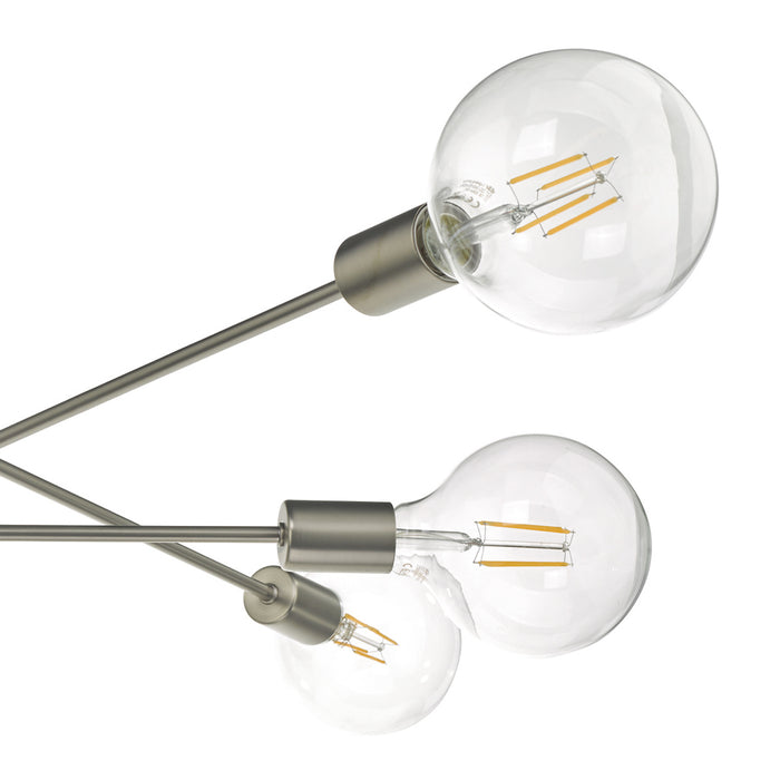 Alana 6 Light Pendant Satin Chrome<br>Satin Chrome