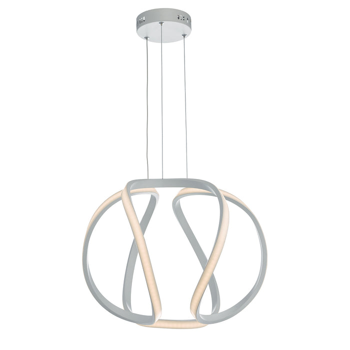 Alonsa Pendant Small White LEDMatt White