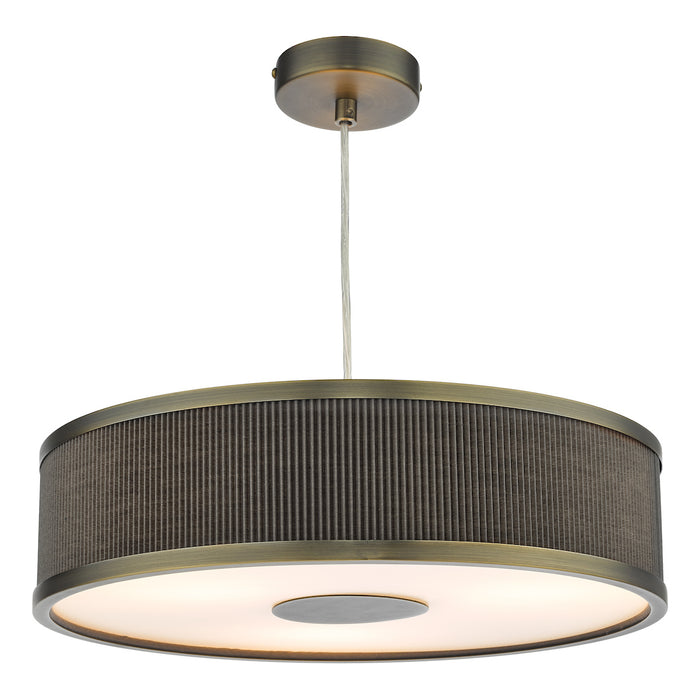 Alvaro 3 Light Single Pendant Antique Bronze Mushroom<br>Antique Bronze