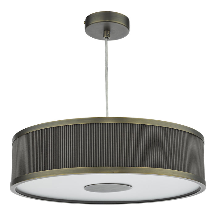 Alvaro 3 Light Single Pendant Antique Bronze Mushroom<br>Antique Bronze
