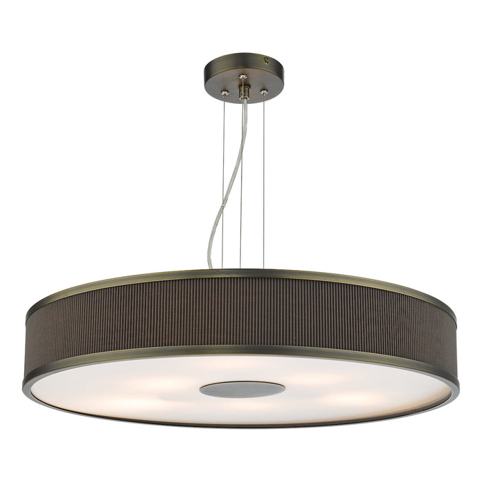 Alvaro 6 Light Single Pendant Antique Bronze Mushroom<br>Antique Bronze