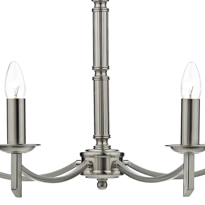 Ambassador 5 Light Dual Mount Pendant Satin Chrome<br>Satin Chrome