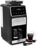 Andrew James Coffee Machine Bean to Cup Filter Ground Coffee Built-In Grinder Programmable