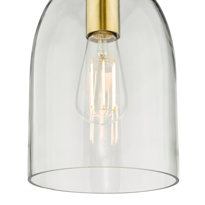 Archie Pendant Satin Bronze Glass<br>Glass