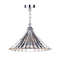 Ardeche 1 Light Large Pendant Clear Glass Polished Chrome<br>Polished Chrome