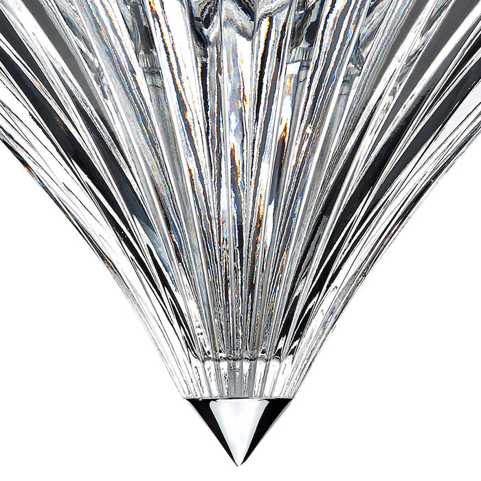 Ardeche 3 Light Flush Polished Chrome<br>Glass