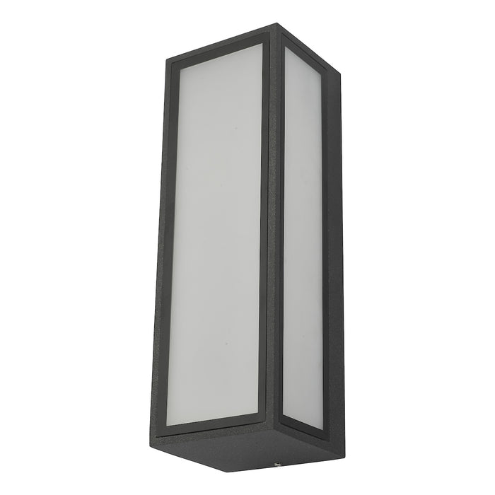 Arham Outdoor Wall Light Matt Grey Frosted Glass IP65 LED<br>Matt Grey