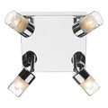 Artemis Bathroom 4 Light Spotlight Polished Chrome Glass IP44<br>Polished Chrome