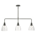 Arvin 3 Light Bar Pendant Antique Chrome & Glass<br>Antique Chrome