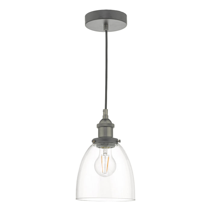 Arvin Pendant Antique Chrome & Glass<br>Antique Chrome
