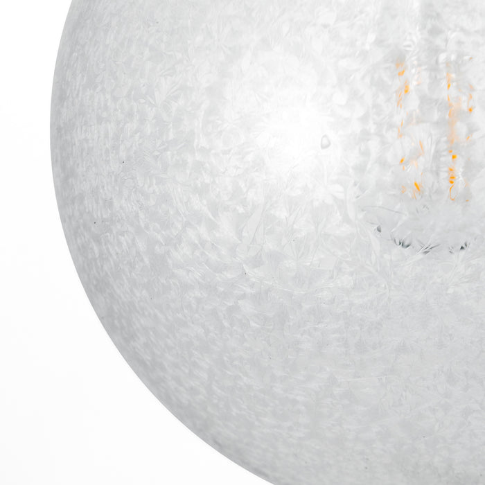 Avari 1 Light Pendant Satin Brass And Clear Frosted Glass<br>Frosted Glass