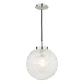 Avari Pendant Satin Nickel Frosted Glass<br>Satin Nickel