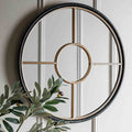 Balaton Round Mirror Gold