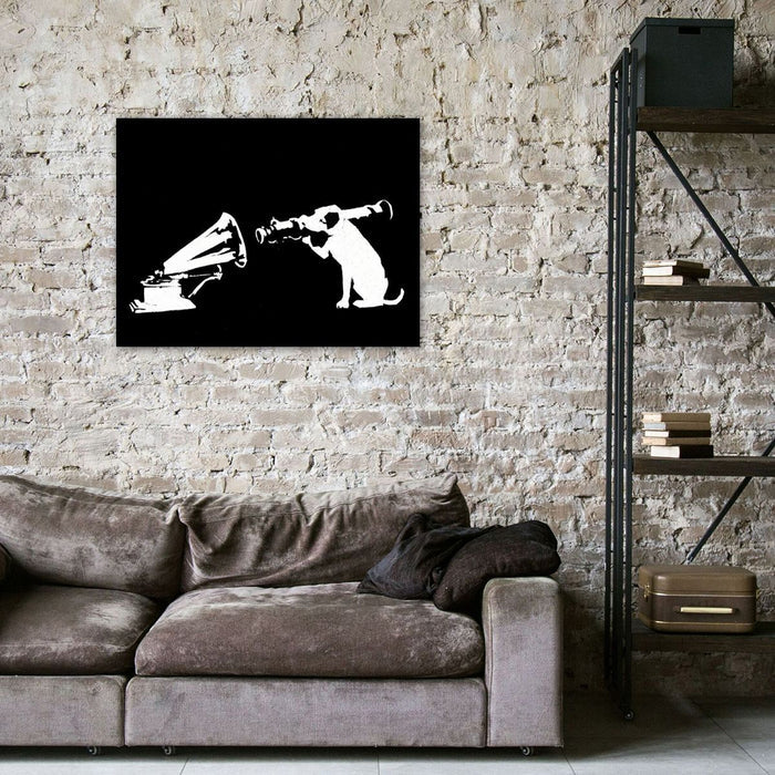 Banksy, Gramophone Dog, Graffiti