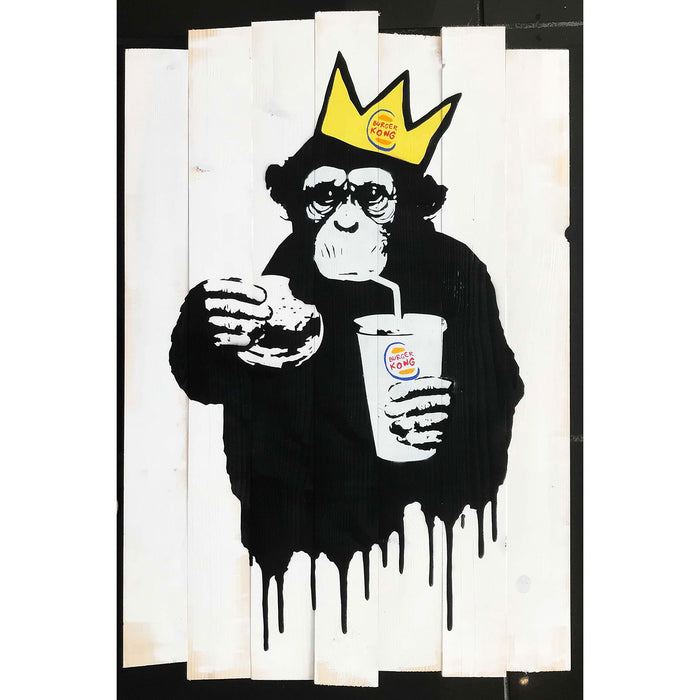Banksy Monkey Fast Food, Graffiti