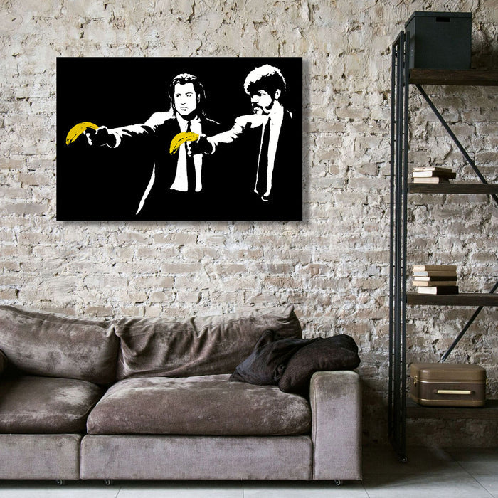 Banksy Pulp Fiction Bananas, Graffiti