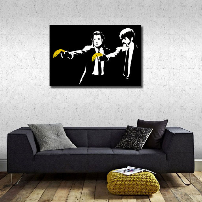 Banksy Pulp Fiction Bananas, Graffiti