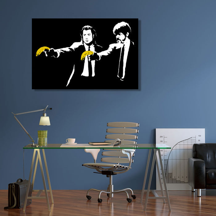 Banksy Pulp Fiction Bananas, Graffiti