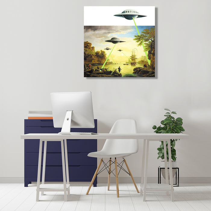 Banksy UFO Invasion, Graffiti