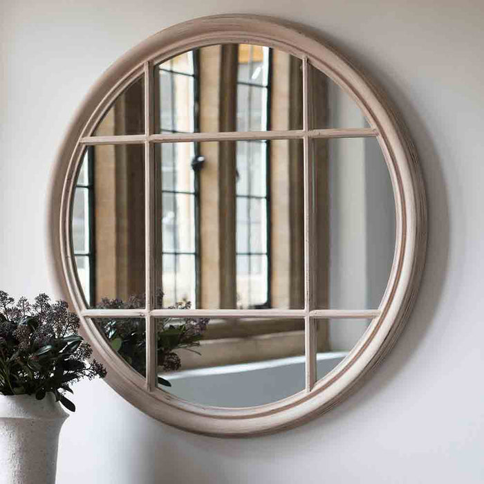 Bansha Round Mirror Clay