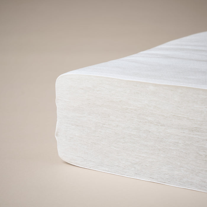 Bantam Cot Bed + Fibre Mattress - White