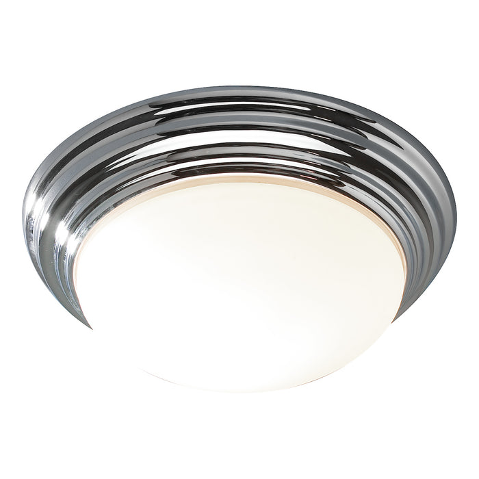 Barclay Large Bathroom Flush Polished Chrome Opal Glass IP44<br>Polished Chrome