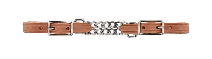 Berlin Custom Harness Leather Double Chain Curb Strap