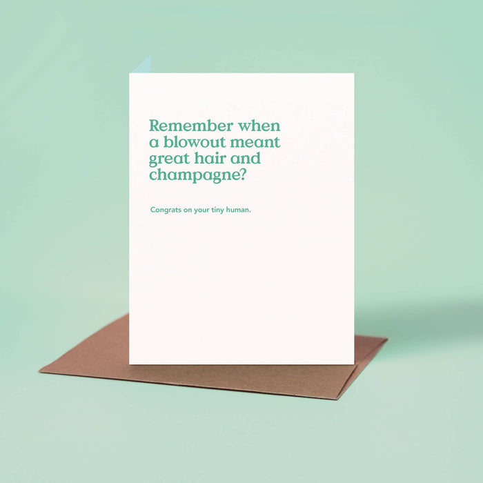 Blowout Funny New Baby Card