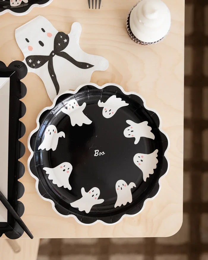 BOO GHOST ROUND PLATE