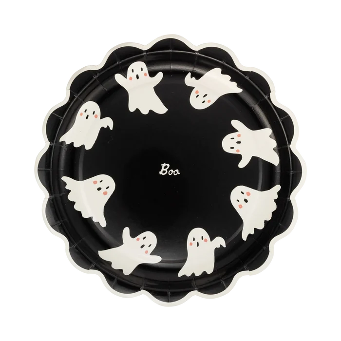 BOO GHOST ROUND PLATE