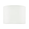Boris White Cotton Drum Shade 20cm<br>White