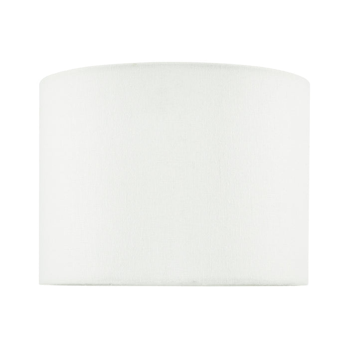 Boris White Cotton Drum Shade 20cm<br>White