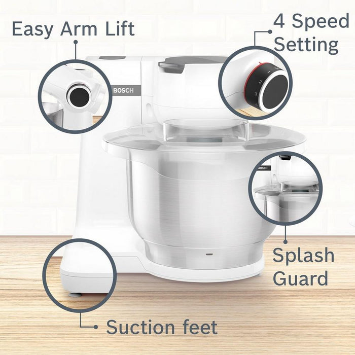 Bosch MUMS2EW00G Serie 2 3.8 litre 700W Stand Mixer - White