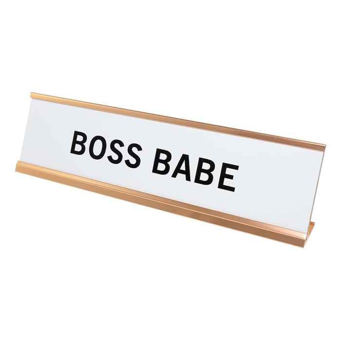 Boss Babe Nameplate Desk Sign