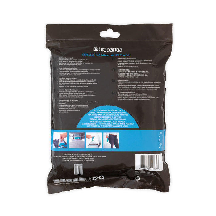 Brabantia 60 PerfectFit Bin Liners (W) 5L