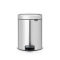 Brabantia NewIcon Pedal Bin 5L Matt Steel