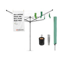 Brabantia Rotary Dryer Lift-O-Matic Topspinner 50 Metre + Accessories