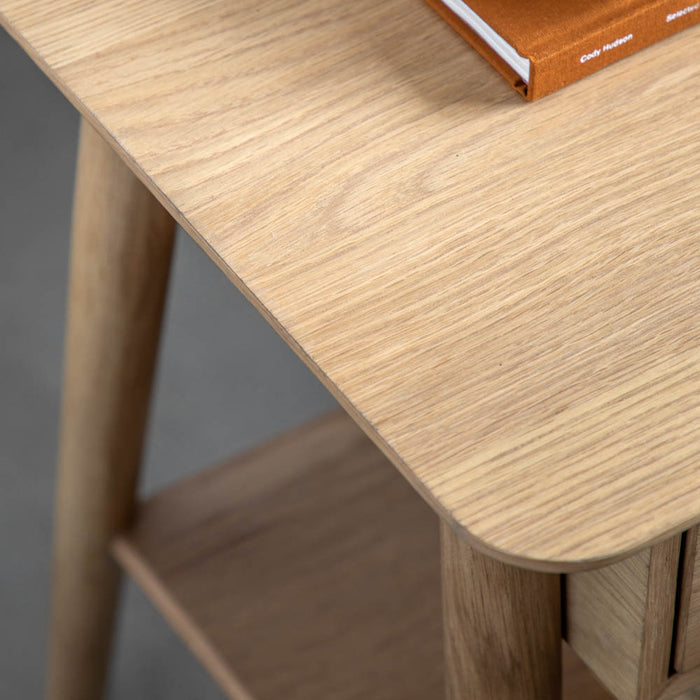 Bremen 1 Drawer Bedside Natural