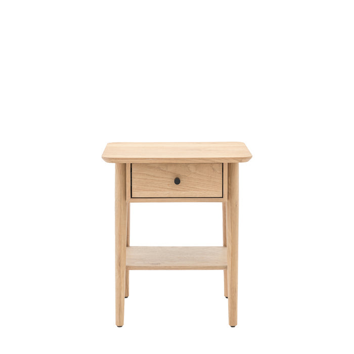 Bremen 1 Drawer Bedside Natural
